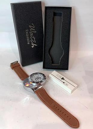Зажигалка. наручные часы с зажигалкой (hl-666 brown)