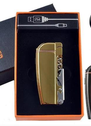 Электроимпульсная usb индикатор заряда, штопор, открывалка (hl-221 gold)