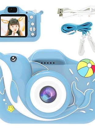 Дитячий фотоапарат et015, blue whale