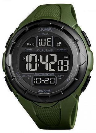 Часы наручные 1656gn skmei, army green