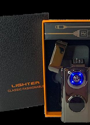 Електрична usb-запальничка з дуговим підпалом (hl-648 black ice)