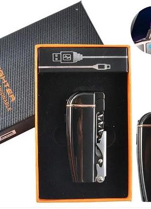 Электроимпульсная usb индикатор заряда, штопор, открывалка (hl-221 black)