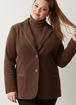 Піджак вельвет коричневий розмір 44 євро