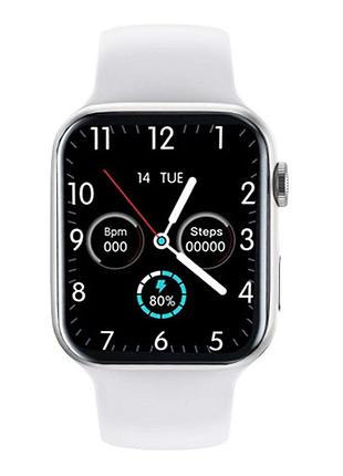 Smart watch series 6 z32 pro, 44mm aluminium, 2 ремешка, red/white