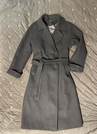 Пальто шоколадного кольору l-xl