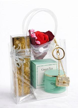 Подарунковий набір для жінок і дівчат — готовий подарунок у прозорій сумці