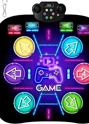 Акумуляторний танцювальний килимок для дітей 3, 4, 5, 6, 7, 8+ років, оновлений bluetooth-килимок для танців 2025 року