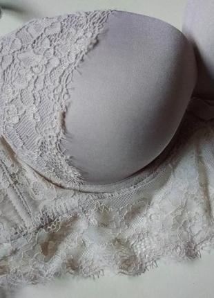34в 75в/70с очаровательное бюстье бюстгальтер с пуш-ап балконет с кружевом