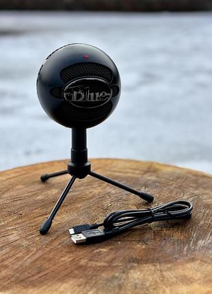 Мікрофон конденсаторний blue snowball ice black для пк/стрімінгу/подкастів