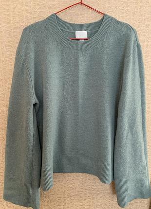 Светр жіночий оливковий колір h&m xl