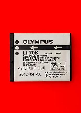 Акумулятор для olympus li-70b, d-705, d-710, d-715, fe-4020​, fe-4040, fe-5040, vg-110, vg-130, x-940 650 mah