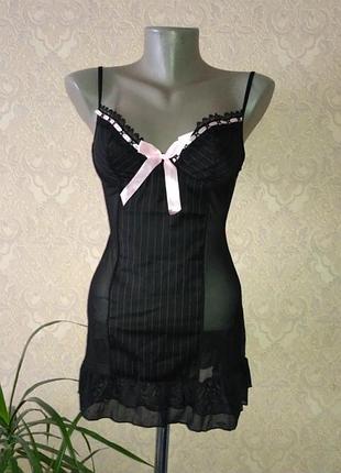 Сексуальный комплект: babydol пеньюар и трусики-стринги beauty's love 75c s/m