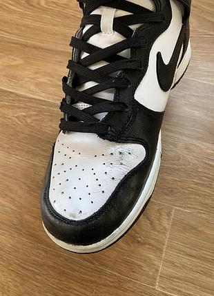 Кросівки nike dunk high black white 9
