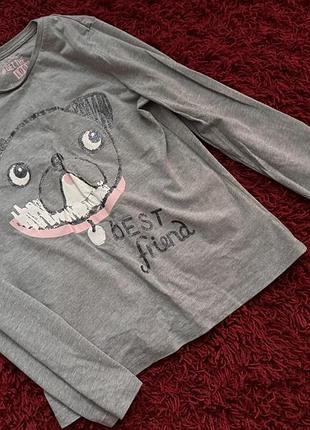 Серая детская кофта