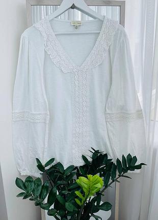 Європа🇪🇺 love&roses. котон. фірмова сорочка з мереживом