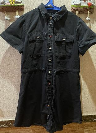 Джинсова сукня - халат