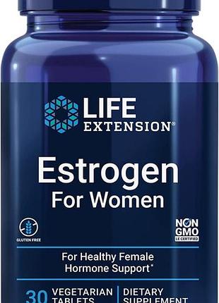 Розпродаж залишків. оплата на карту.
life extension estrogen for women (30 вегетаріанських таблеток).