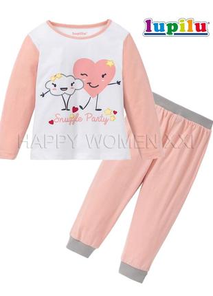 Пижама для девочки 4-6 лет lupilu домашняя одежда лупилу3 фото