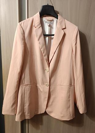 Персиковий піджак жакет блейзер h&m