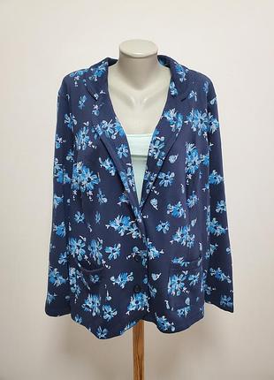 Шикарний брендовий трикотажний жакет з котоном на флісі великого розміру