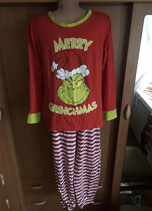 Пижама, комплект, костюм, l. dr.seuss. grinch.