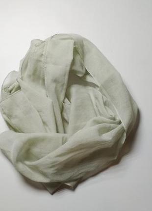 Шаль шарф платок резинка шелковая1 фото
