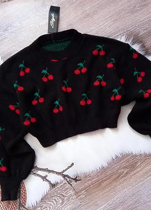 Светр укрочений оверсайс