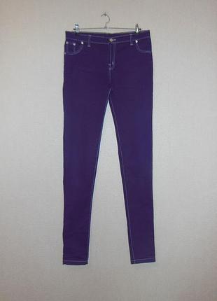 Джинси чол. стретчеві фіолетові s&a jeans (німеччина) w/34 l/36 на високий зріст
