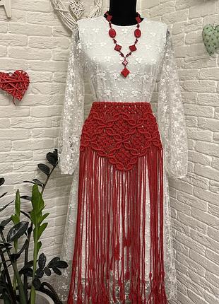 Пояс-припинда «мальви» — автентичний акцент твого образу 🌺