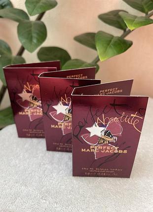 Оригінальний пробнік аромату perfect absolute, marc jacobs, 1,2ml