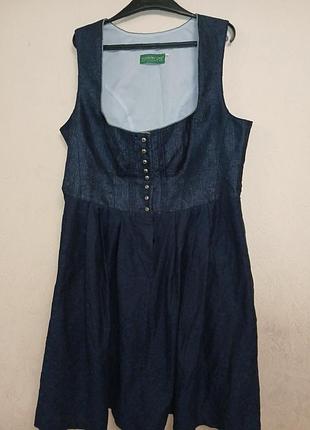 Платье, сарафан баварский, винтажный дырндль, октоберфест.