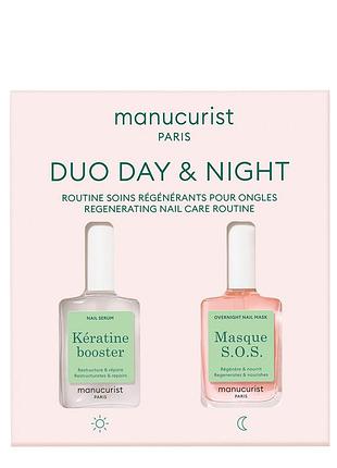 Manucurist day &amp; night duo двухэтапная укрепляющая процедура, 2*15 мл