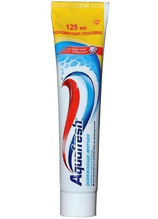 Зубная паста 125 мл (освежающая мятная) без коробки тм aquafresh