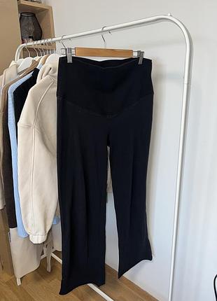 Чорні штани палаццо h&m / лосіни кльош