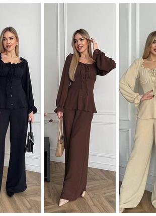 Нереально крутой костюм ткань американский креп