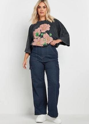 Cтильні нові джинси з карманами великого розміру батал