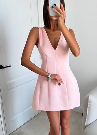 Сукня костюмка жовтий,пудра,молоко 42-44,44-46   513 bom