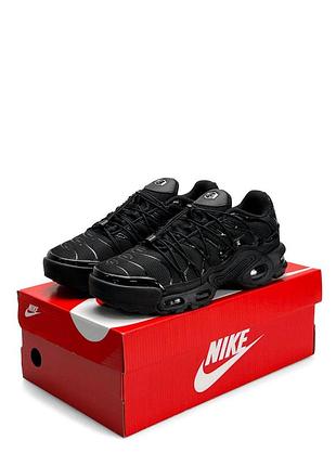 Nike air max plus tn lace toggle all black 5