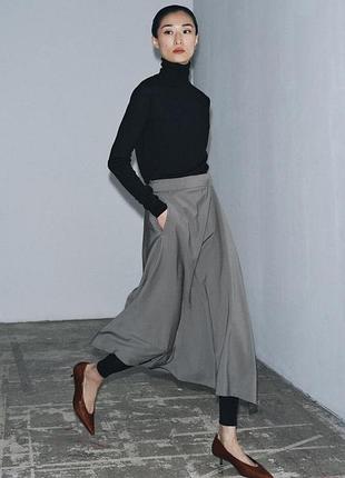 Асиметрична спідниця зі 100%-ї вовни zara, нова