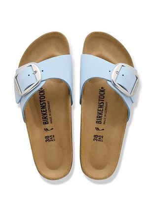 Оригінальні шльопанці birkenstock madrid baby blue