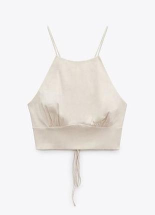 Шикарний  легкий топ з льону на  розмір xs-s.