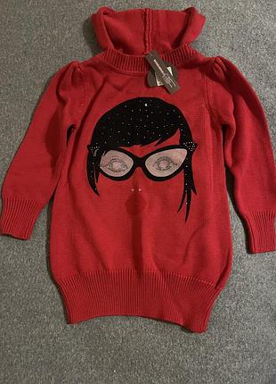 Туніка трикотажна з капюшоном