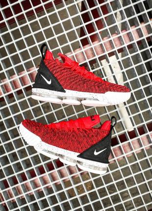 Nike lebron 16 red white/red/black🆕шикарные кроссовки найк🆕купить наложенный платёж4 фото