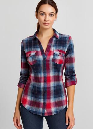 Сорочка в клітинку бавовна 100%