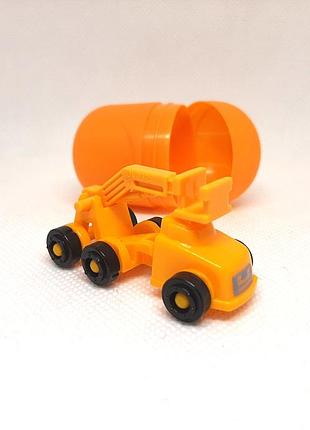 Игрушка kinder surprise construction equipment 2019/2020 dv032 orange lorry строительная техника оранжевый грузовик 2