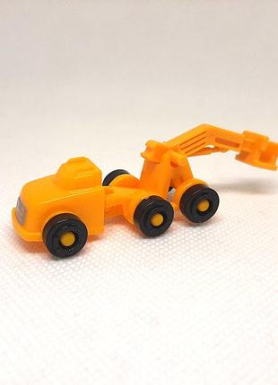 Игрушка kinder surprise construction equipment 2019/2020 dv032 orange lorry строительная техника оранжевый грузовик 3