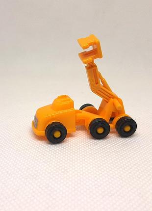 Игрушка kinder surprise construction equipment 2019/2020 dv032 orange lorry строительная техника оранжевый грузовик 4