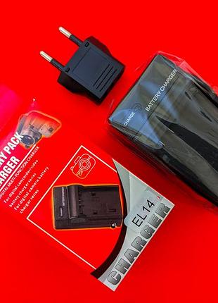 Сетевое зарядное блок питания el14 mh-24 для аккумуляторов en-el14 nikon d5100, d5200, d5300, d5500, d3100, d3200, d3300