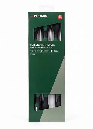Набор длинных отверток parkside 6 шт 325 мм - магнитные, хром-ванадиевая сталь sup-11