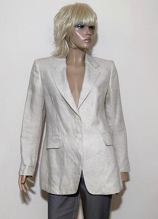 Massimo dutti linen limited edition лляний піджак блайзер /14191/